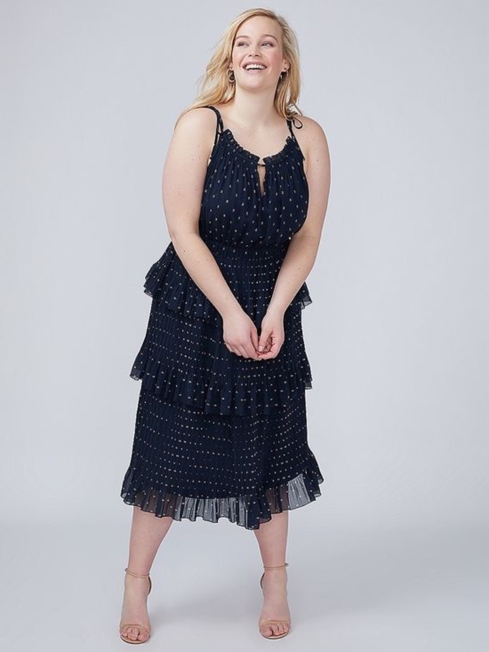 LANE BRYANT TIERED PARTY DRESS